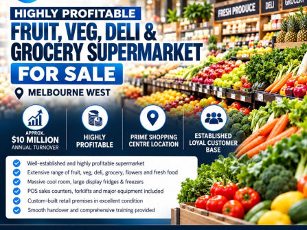 High-Turnover | Highly Profitable Fruit & Veg, Grocery Supermarket – Melbourne West