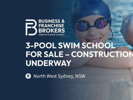 3-POOL SWIM SCHOOL FOR SALE – CONSTRUCTION UNDERWAY (NORTH WEST SYDNEY, NSW) BFB4772