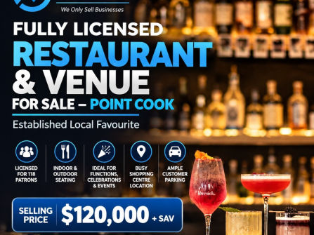 Fully Licensed Restaurant & Function Venue for Sale – Point Cook