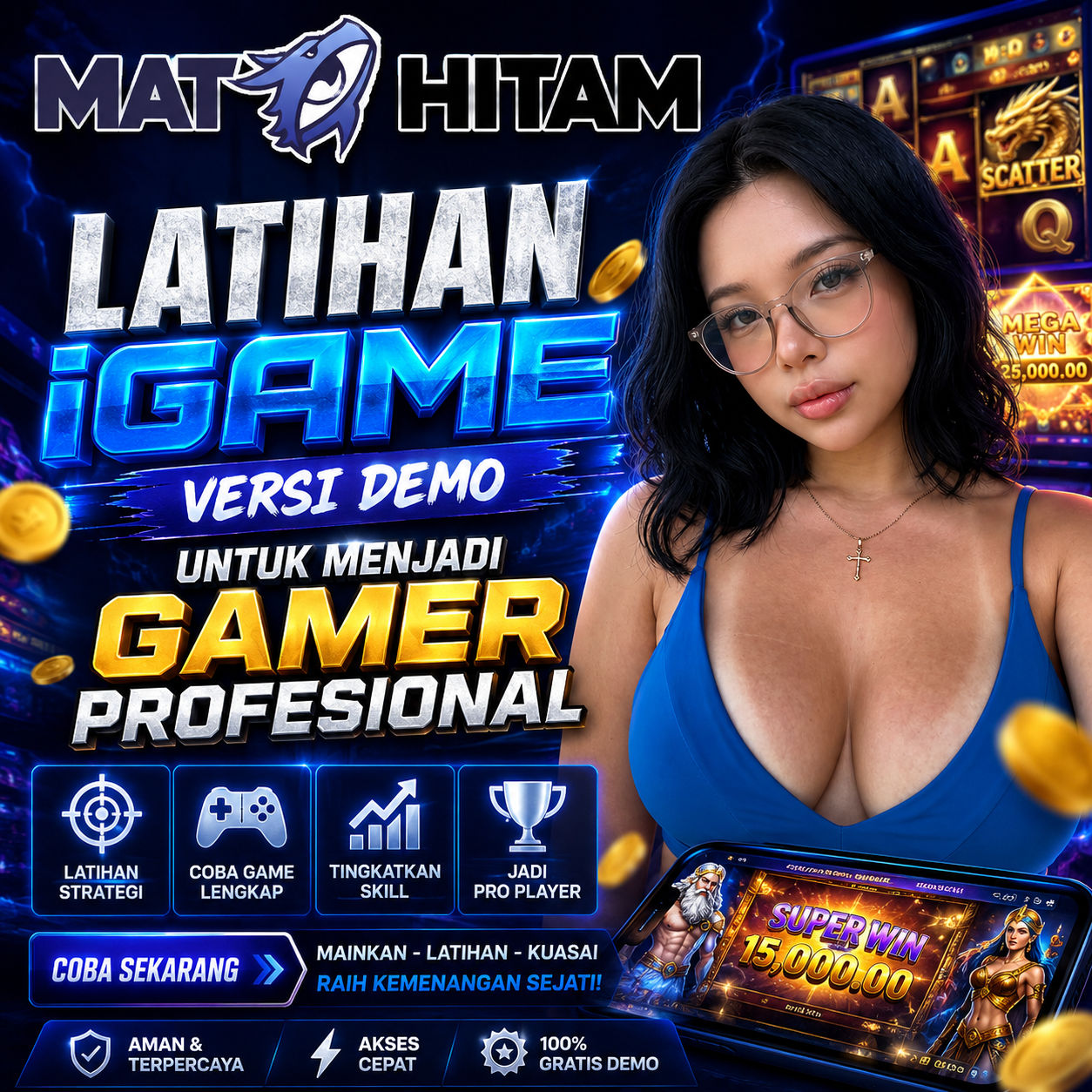 MATAHITAM Latihan iGame Versi Demo Untuk Menjadi Gamer Profesional