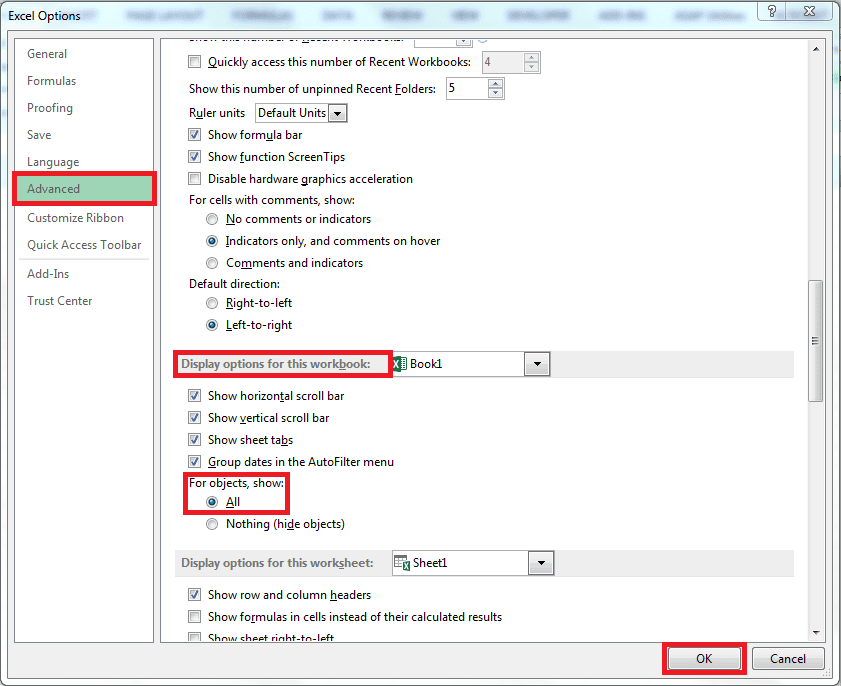 Excel Insert Button Greyed Out 5 Solutions With Images