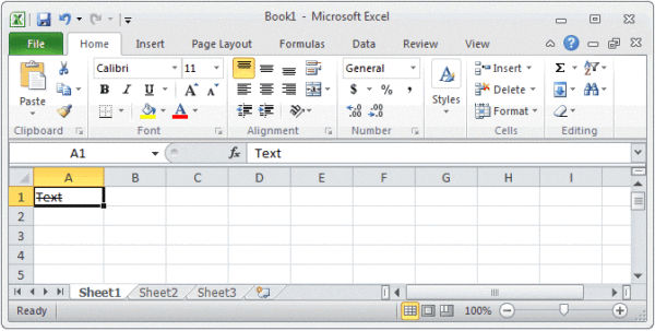 how to do strikethrough in excel 2007