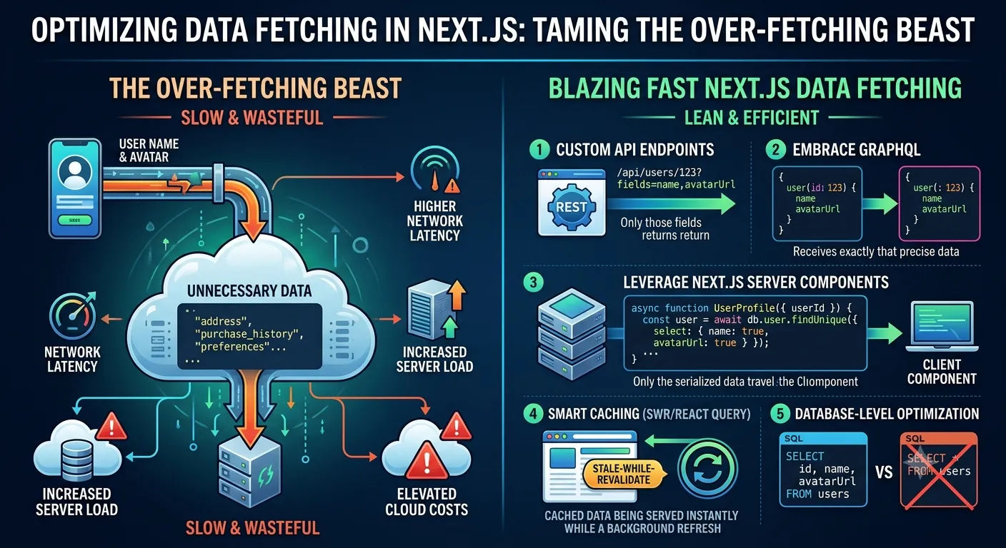 Optimizing Data Fetching in Next.js: Taming the Over-fetching Beast