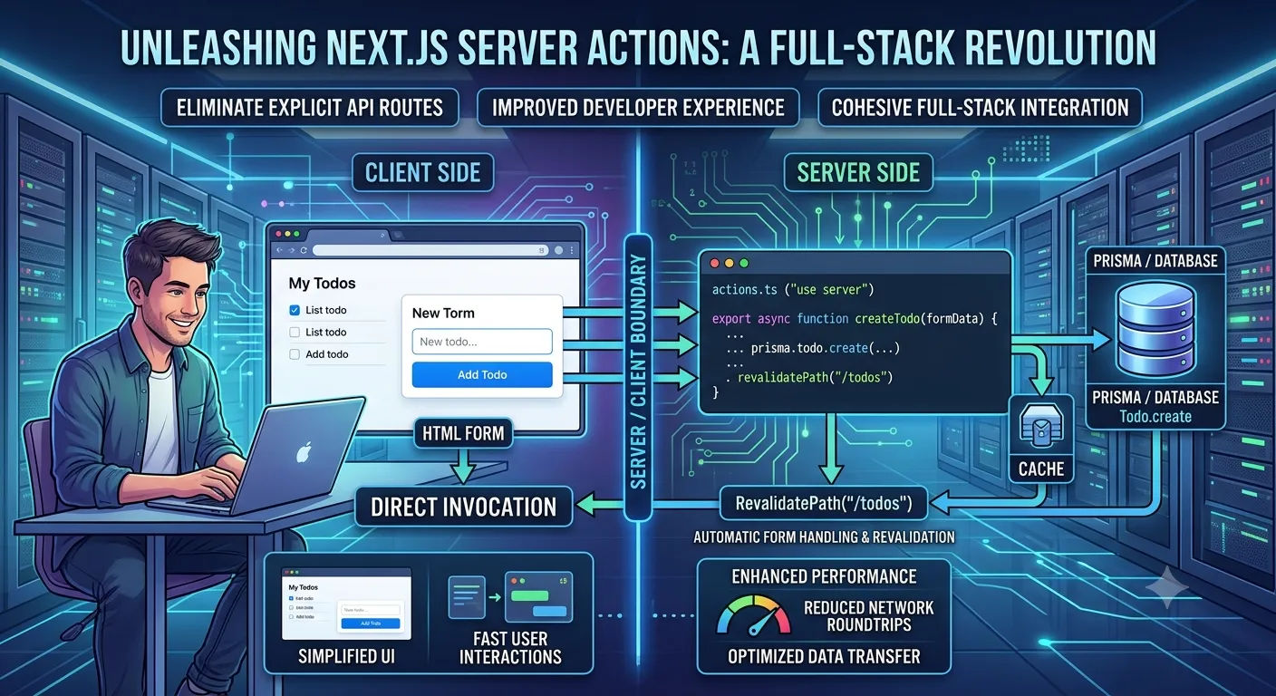 Unleashing Next.js Server Actions: A Full-Stack Revolution