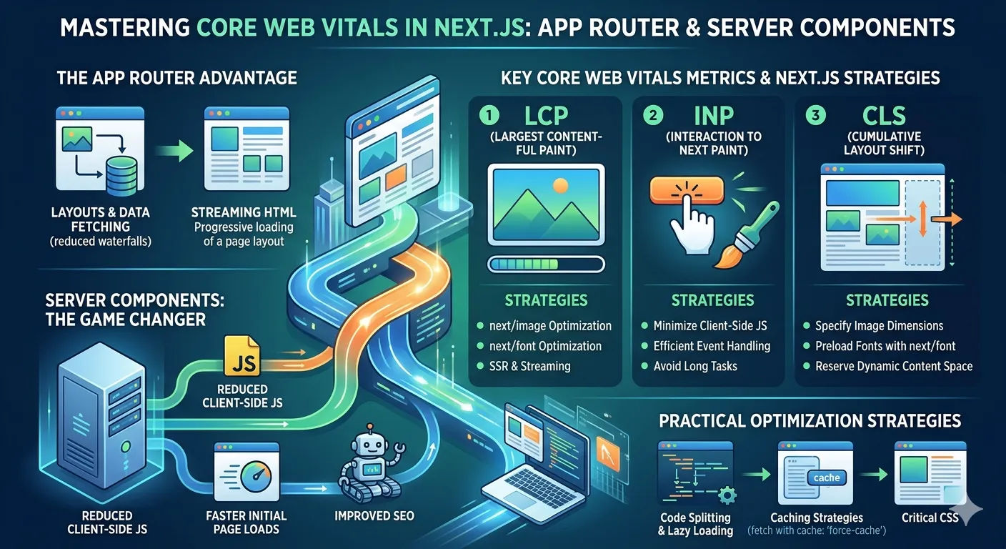 Mastering Core Web Vitals in Next.js: App Router and Server Components