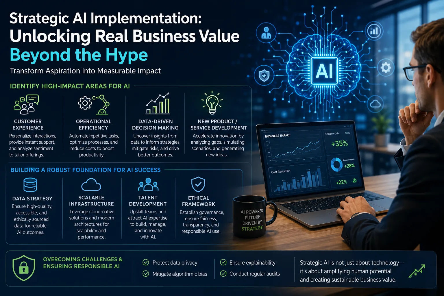 Strategic AI Implementation: Unlocking Real Business Value Beyond the Hype