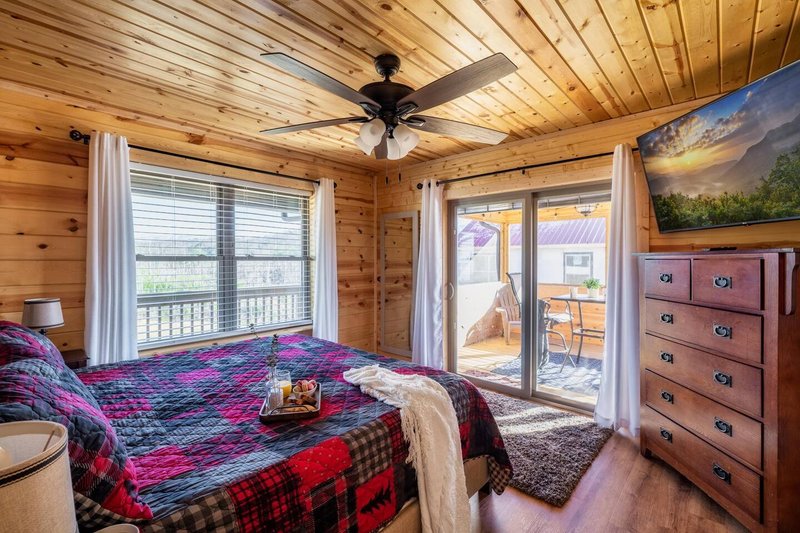 Experience the life of royalty in our Main Floor King Bedroom! This luxurious suite features a private outdoor oasis, an enormous bathroom and expansive closet - all ready to fulfill your wishes for decadent relaxation.