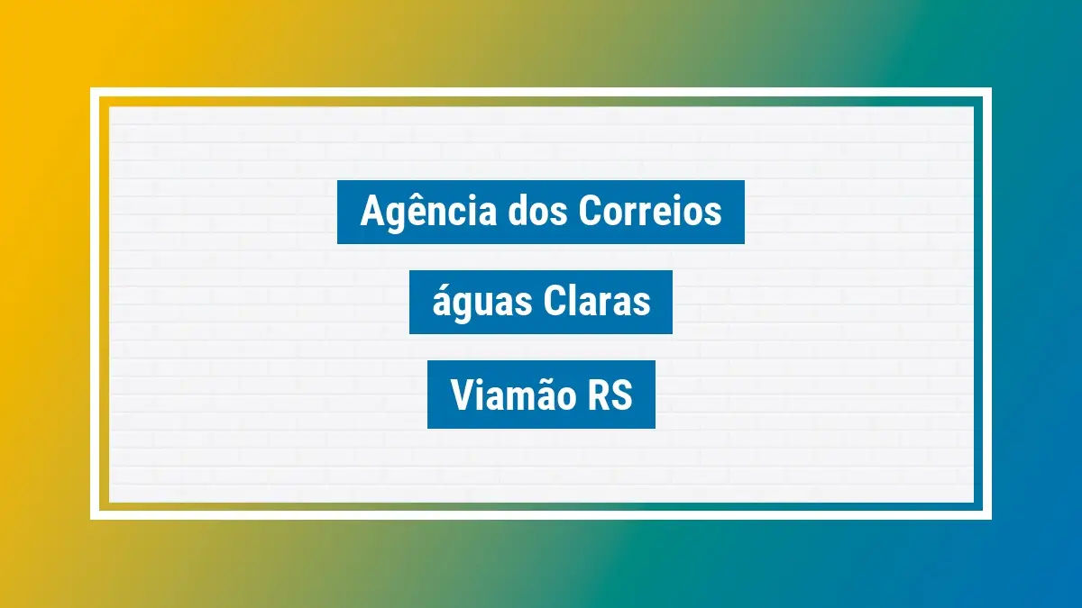 Imagem ilustrativa agência dos correios águas claras viamão rs
