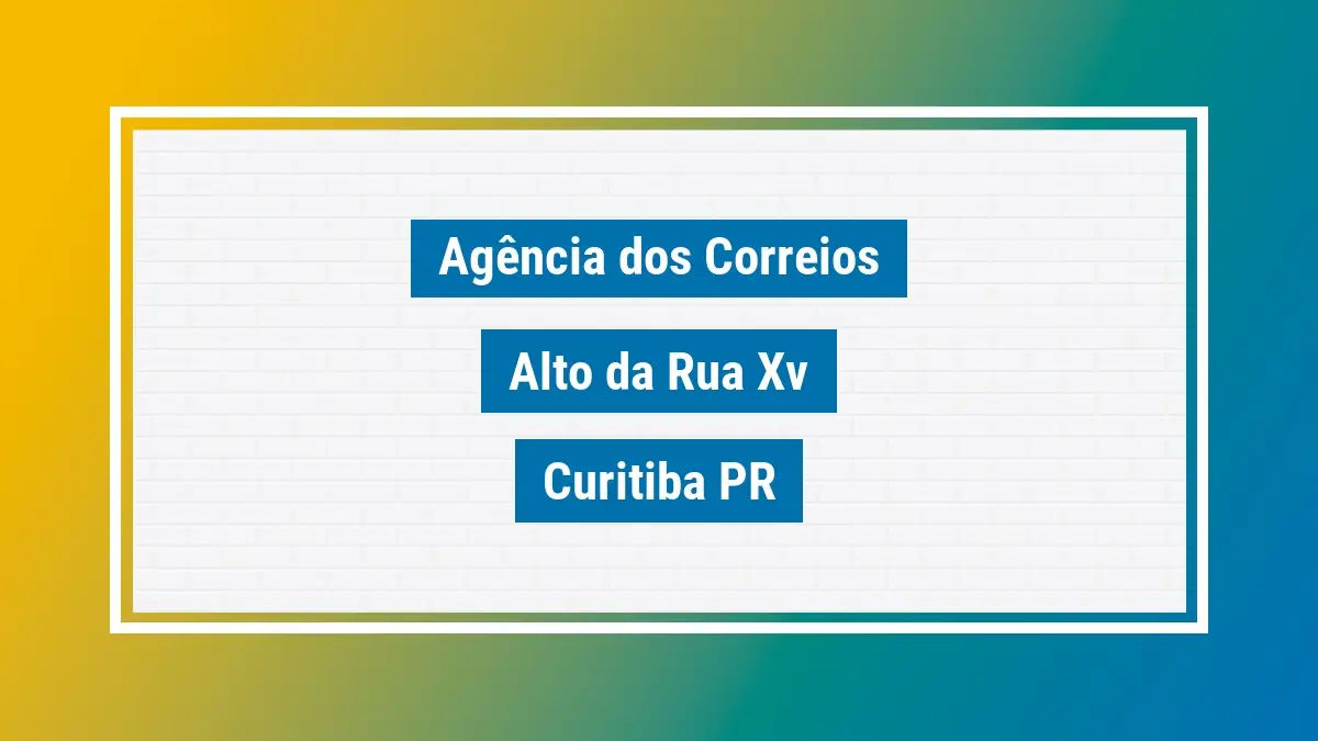 Imagem ilustrativa agência dos correios alto da rua xv curitiba pr