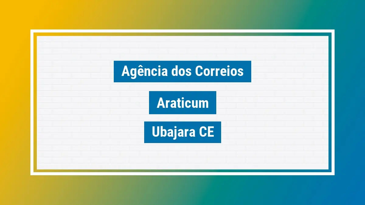 Imagem ilustrativa agência dos correios araticum ubajara ce