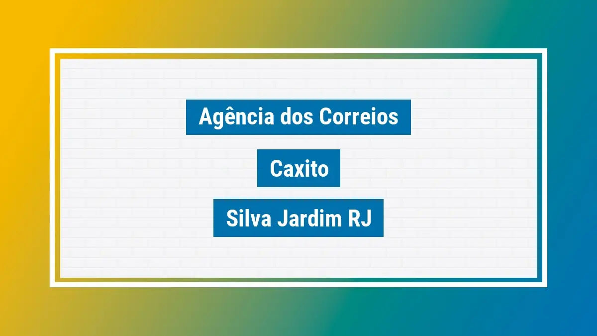 Imagem ilustrativa agência dos correios caxito silva jardim rj