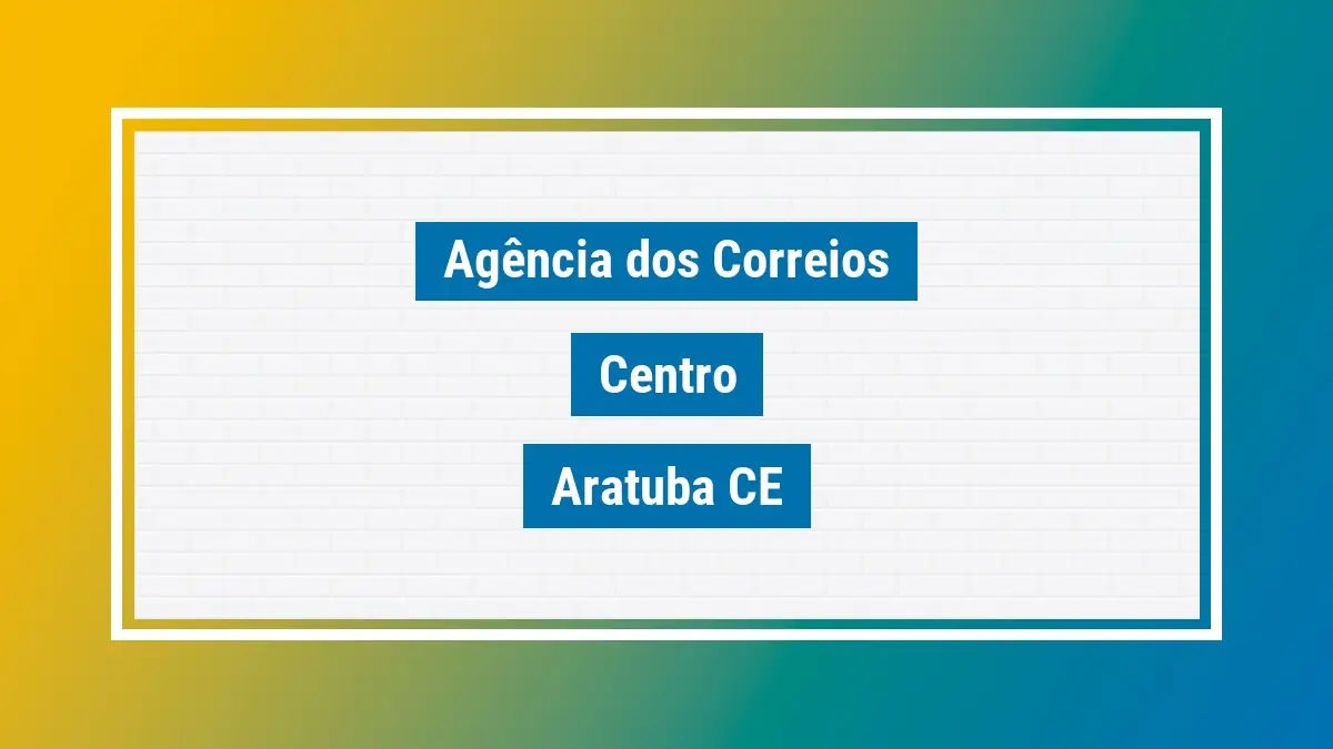 Imagem ilustrativa agência dos correios centro aratuba ce