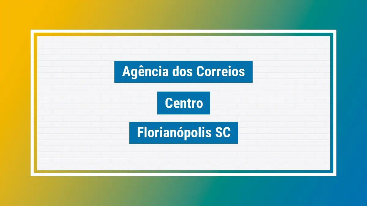 Imagem ilustrativa agência dos correios centro florianópolis sc