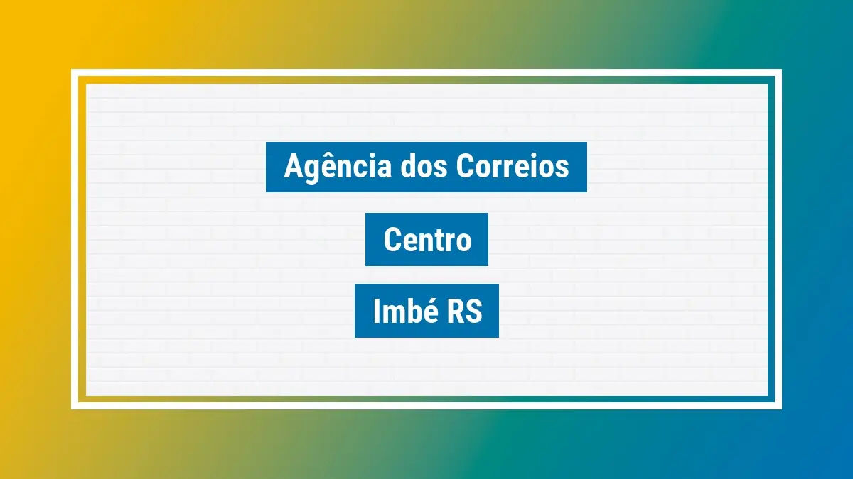 Imagem ilustrativa agência dos correios centro imbé rs