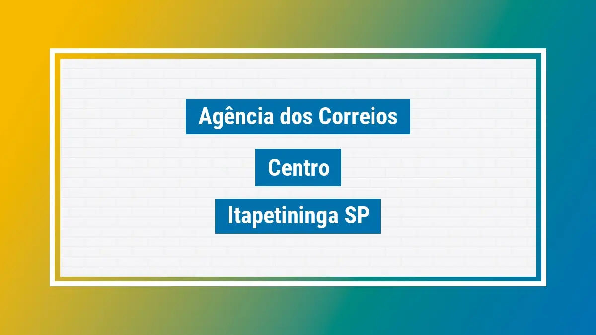 Imagem ilustrativa agência dos correios centro itapetininga sp