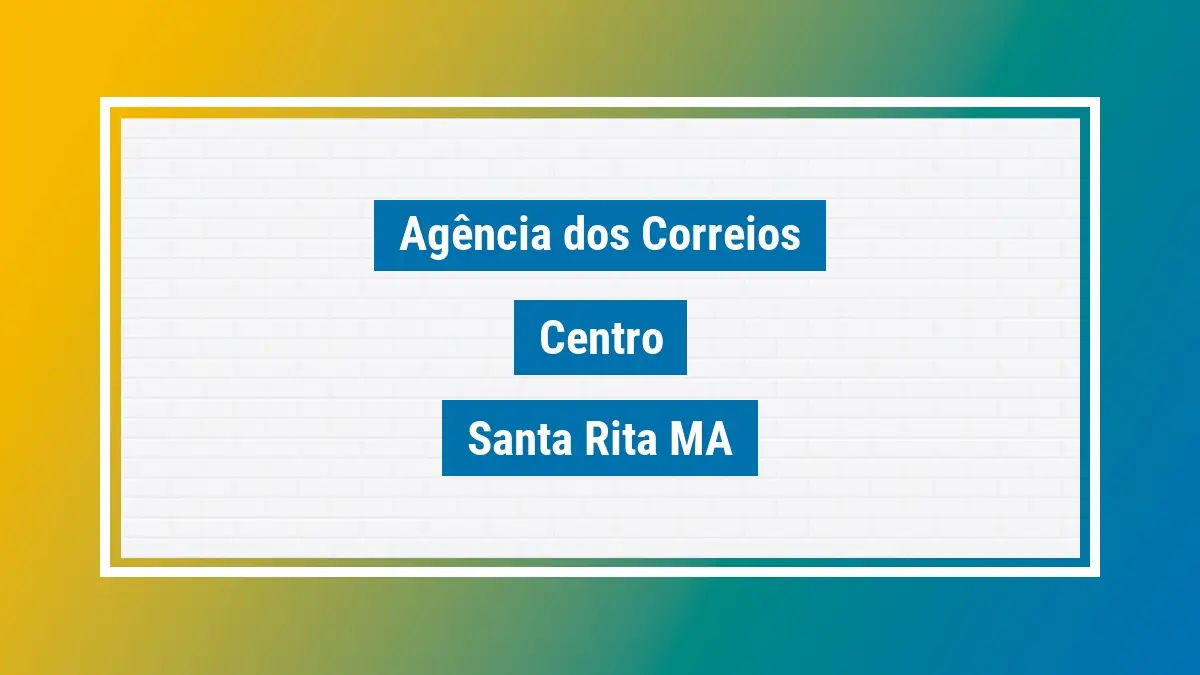 Imagem ilustrativa agência dos correios centro santa rita ma