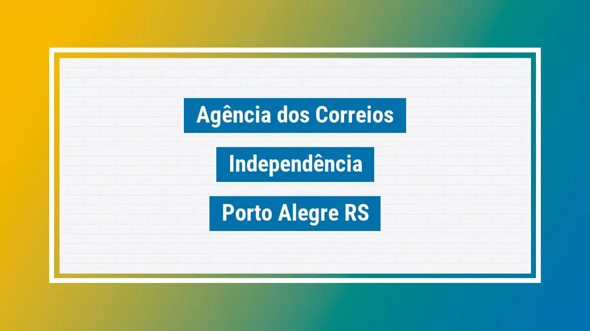 Imagem ilustrativa agência dos correios independência porto alegre rs