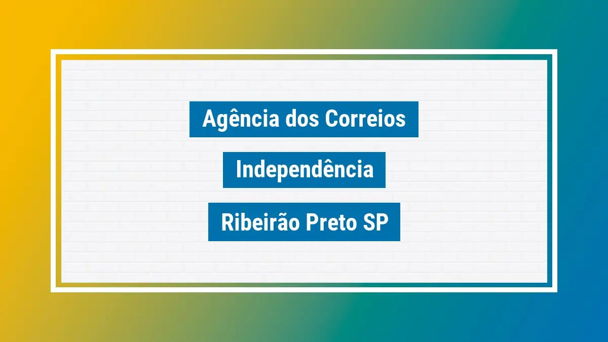 Imagem ilustrativa agência dos correios independência ribeirão preto sp