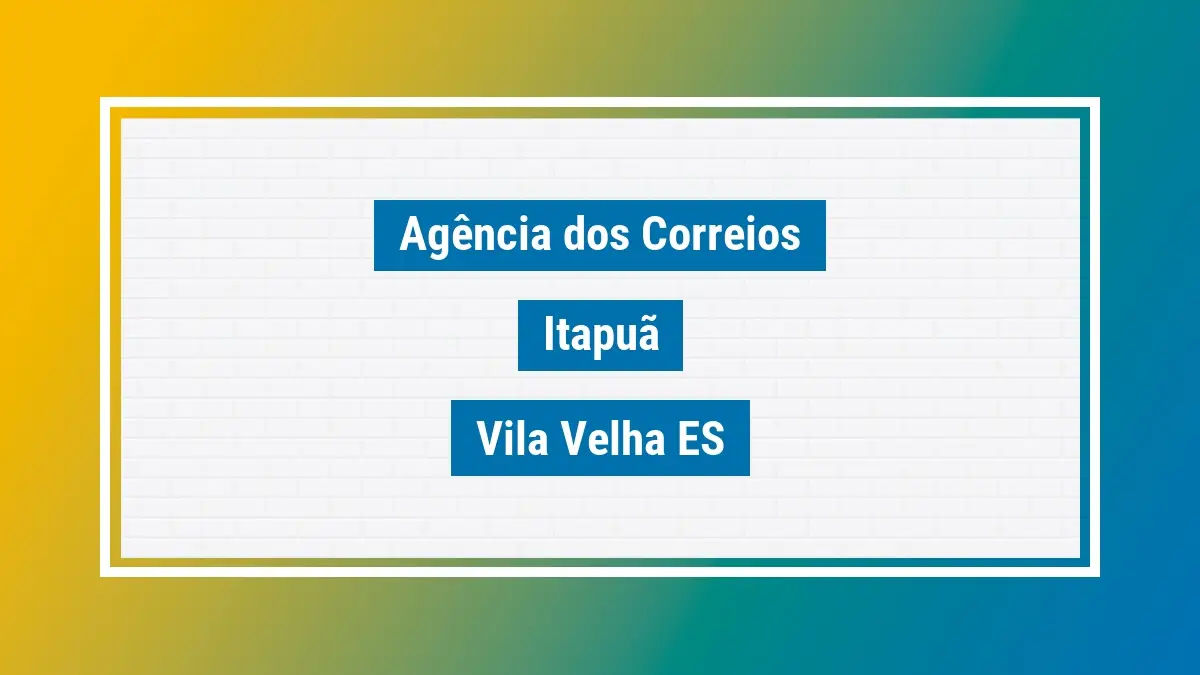 Imagem ilustrativa agência dos correios itapuã vila velha es