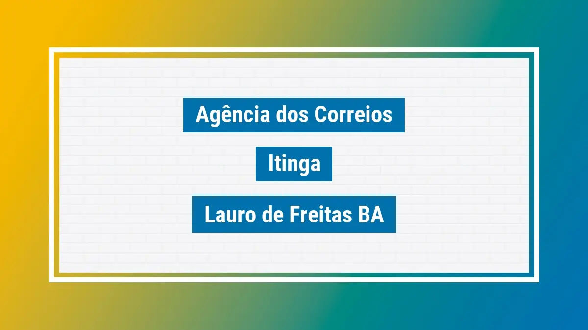 Imagem ilustrativa agência dos correios itinga lauro de freitas ba
