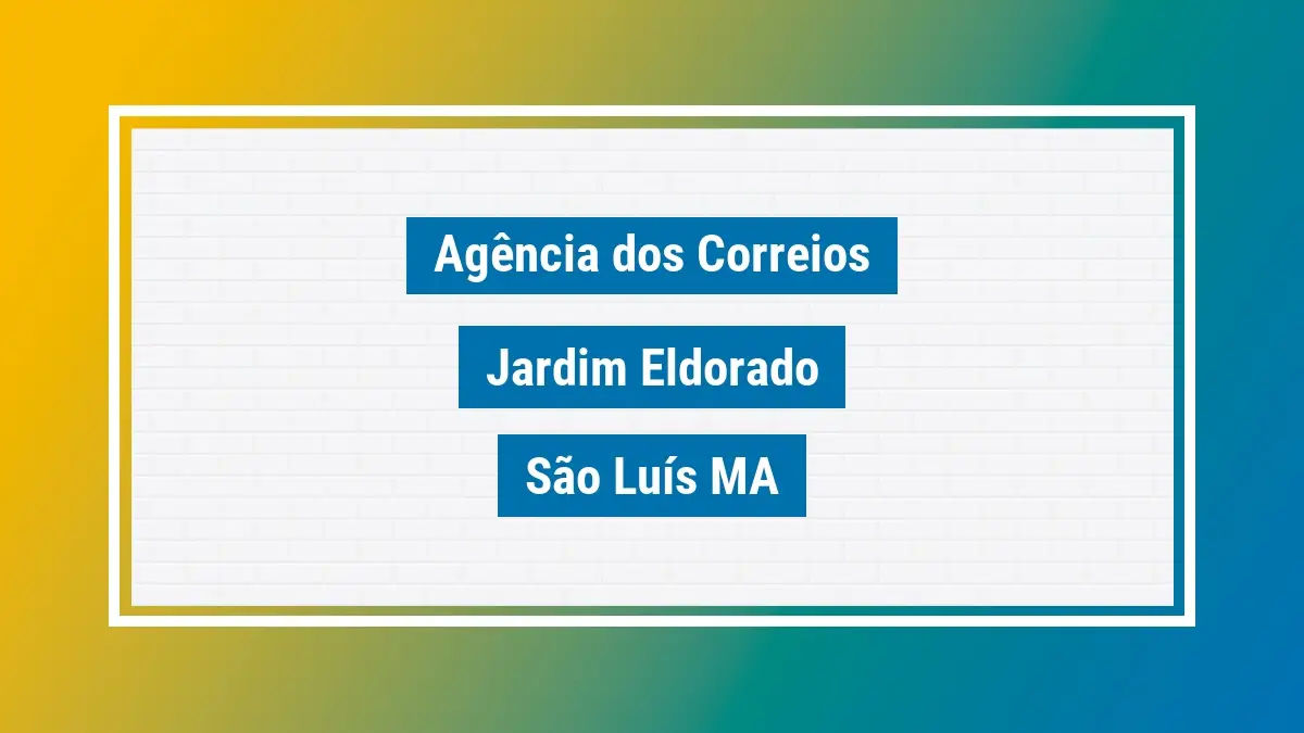 Imagem ilustrativa agência dos correios jardim eldorado são luís ma