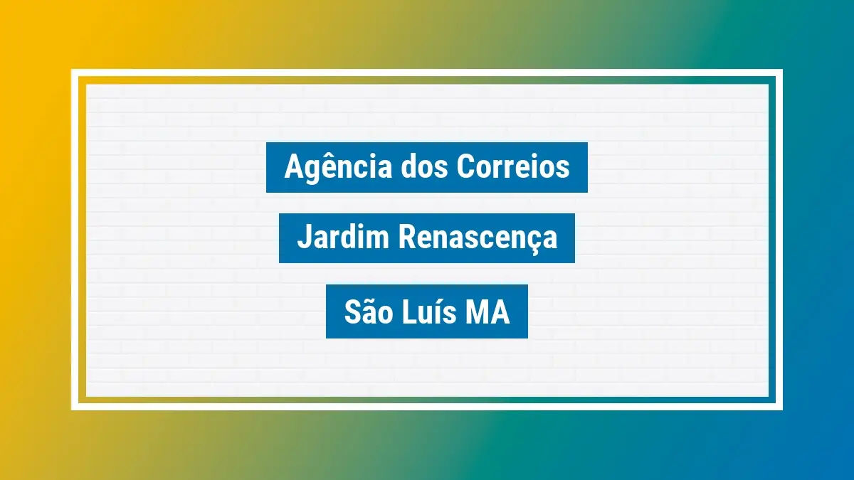 Imagem ilustrativa agência dos correios jardim renascença são luís ma