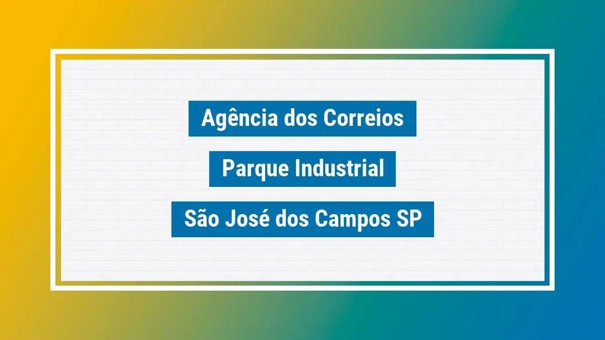 Imagem ilustrativa agência dos correios parque industrial são josé dos campos sp