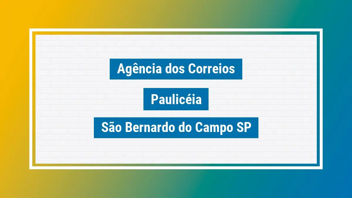 Imagem ilustrativa agência dos correios paulicéia são bernardo do campo sp