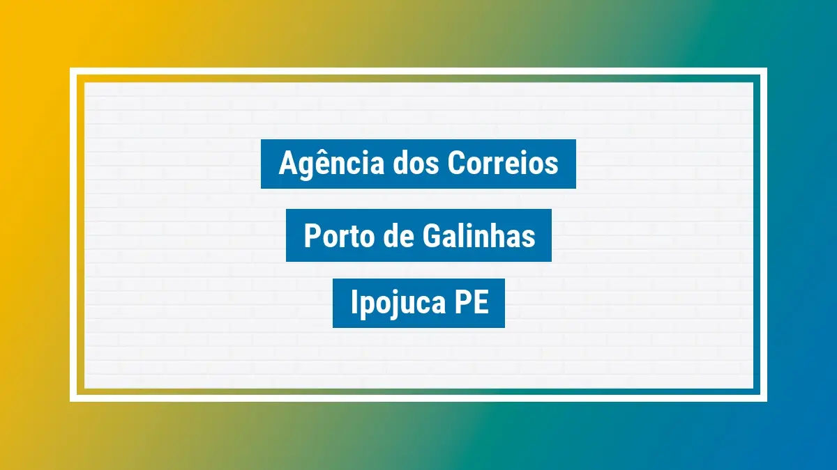Imagem ilustrativa agência dos correios porto de galinhas ipojuca pe