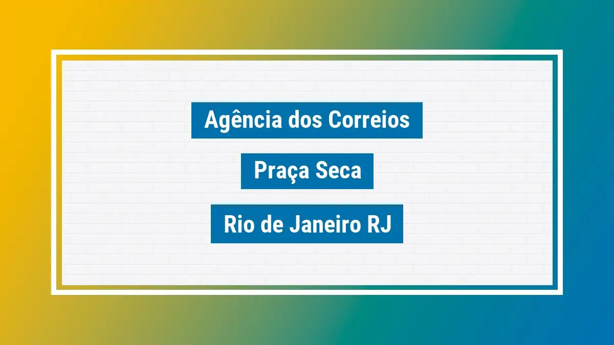 Imagem ilustrativa agência dos correios praça seca rio de janeiro rj