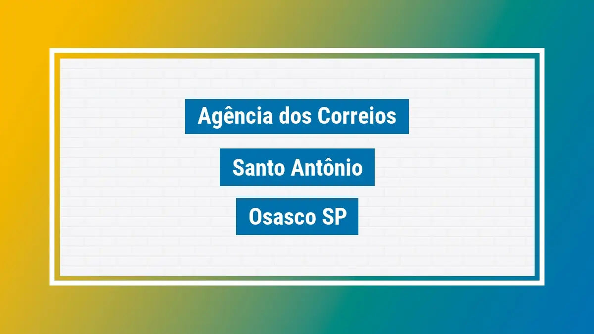 Imagem ilustrativa agência dos correios santo antônio osasco sp