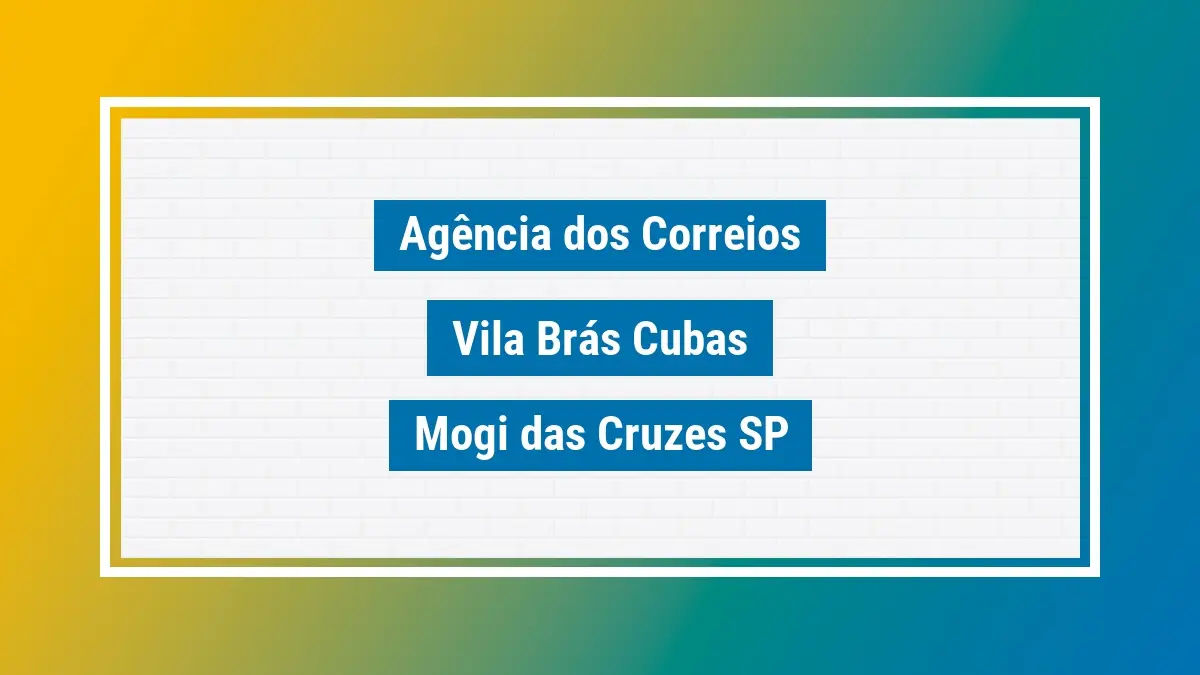 Imagem ilustrativa agência dos correios vila brás cubas mogi das cruzes sp