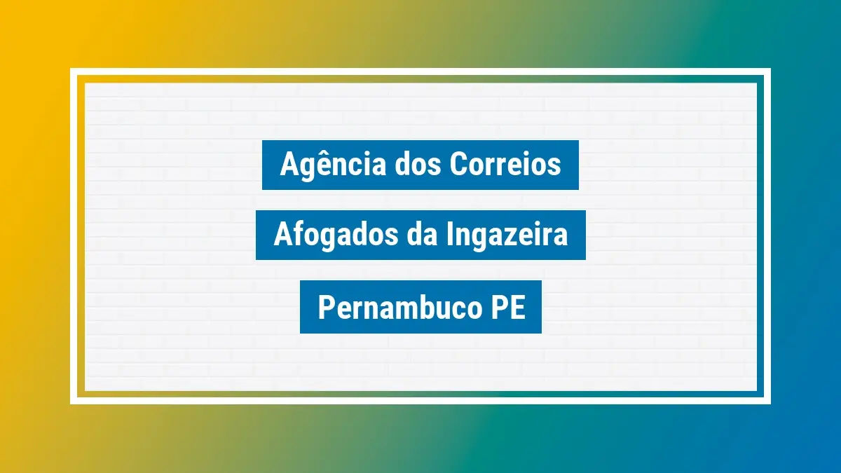 Imagem ilustrativa correios afogados da ingazeira pernambuco pe