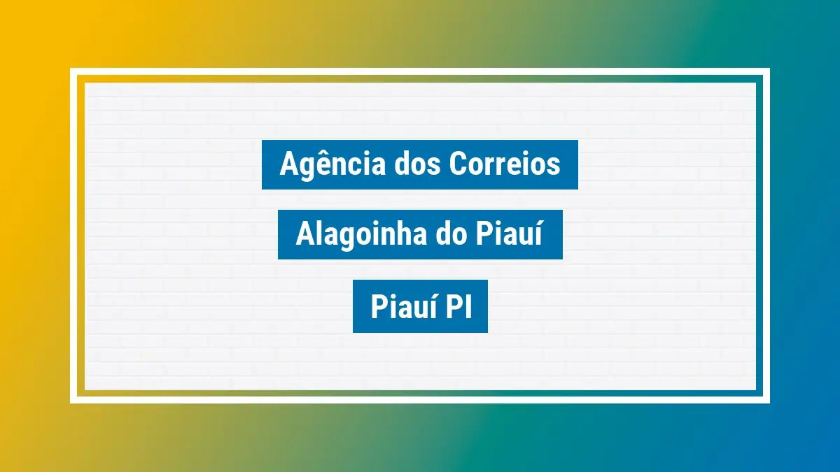 Imagem ilustrativa correios alagoinha do piauí piauí pi