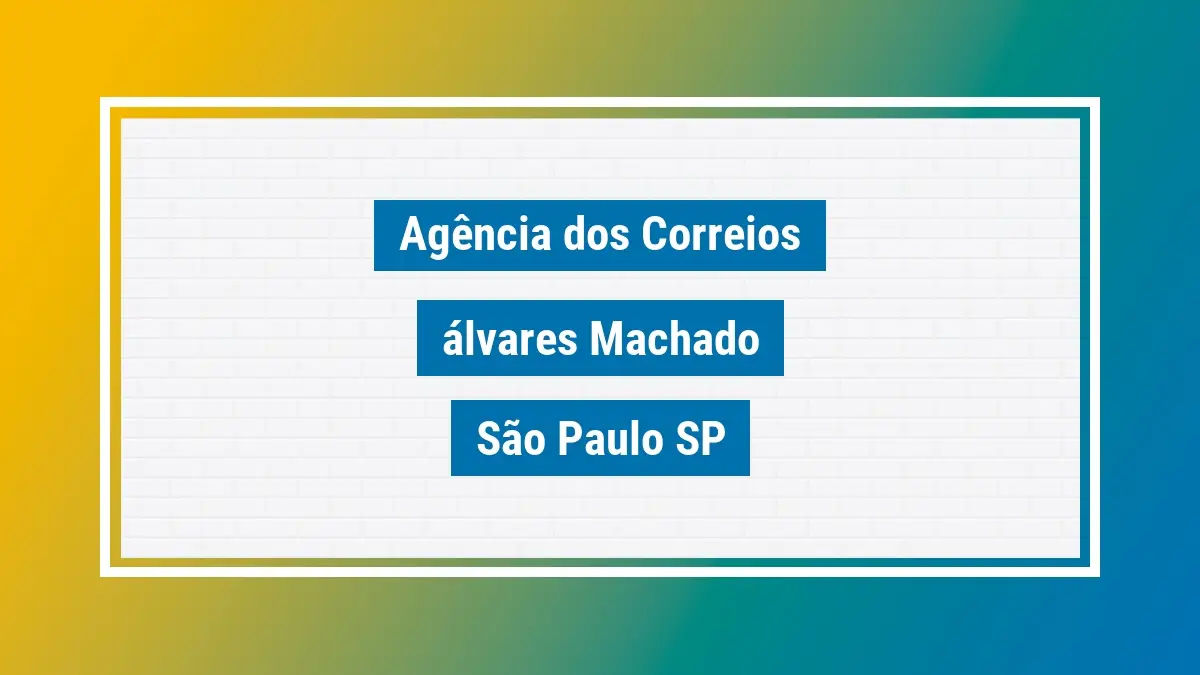 Imagem ilustrativa correios álvares machado são paulo sp