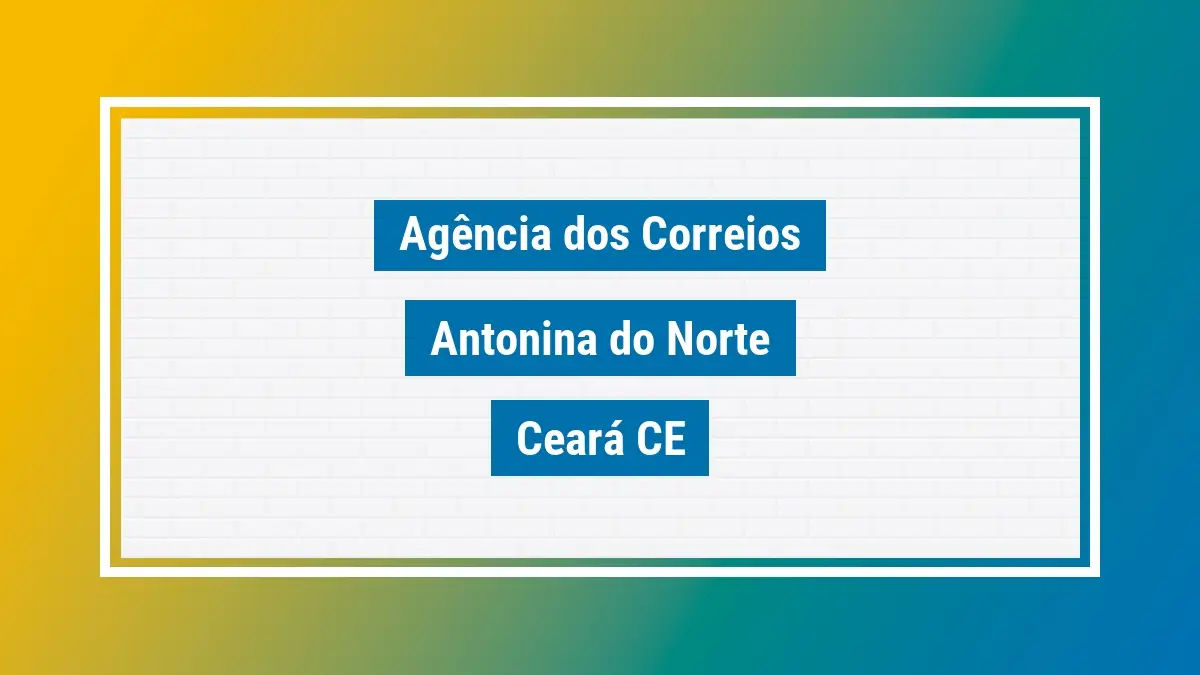 Imagem ilustrativa correios antonina do norte ceará ce