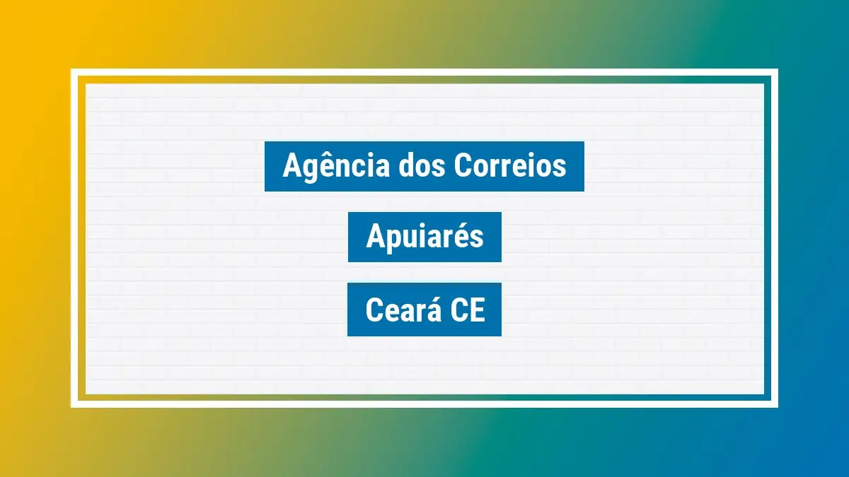Imagem ilustrativa correios apuiarés ceará ce