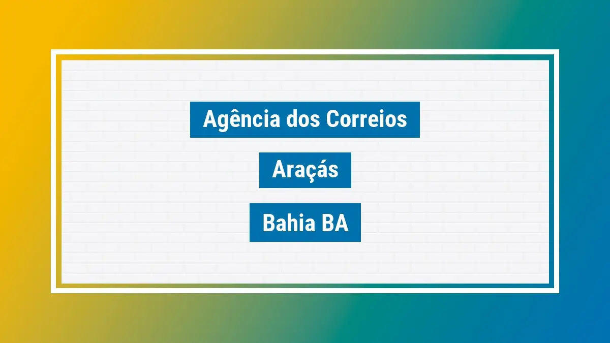 Imagem ilustrativa correios araçás bahia ba