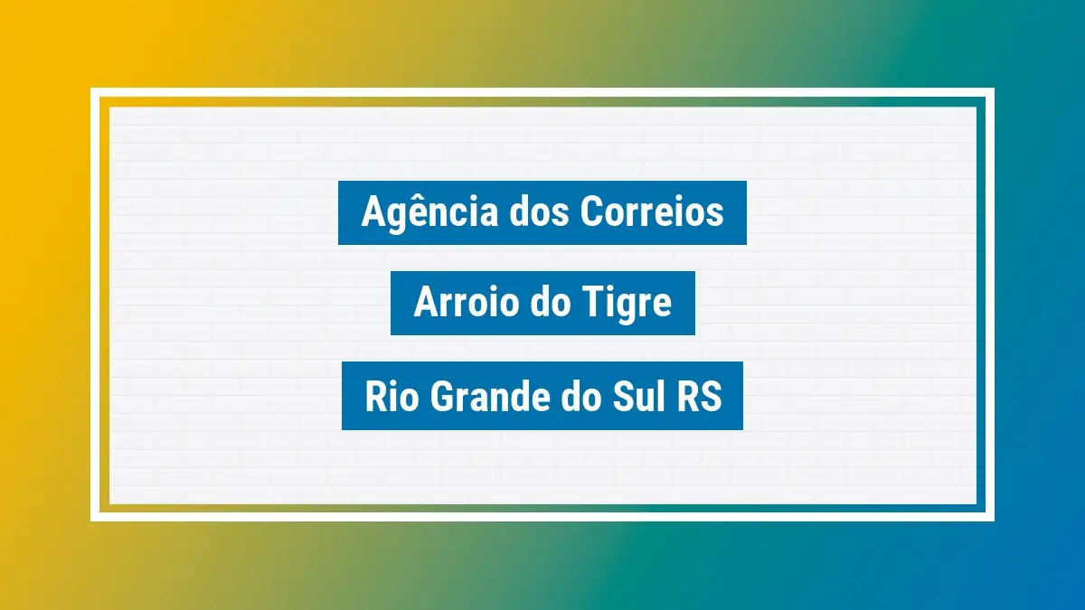 Imagem ilustrativa correios arroio do tigre rio grande do sul rs