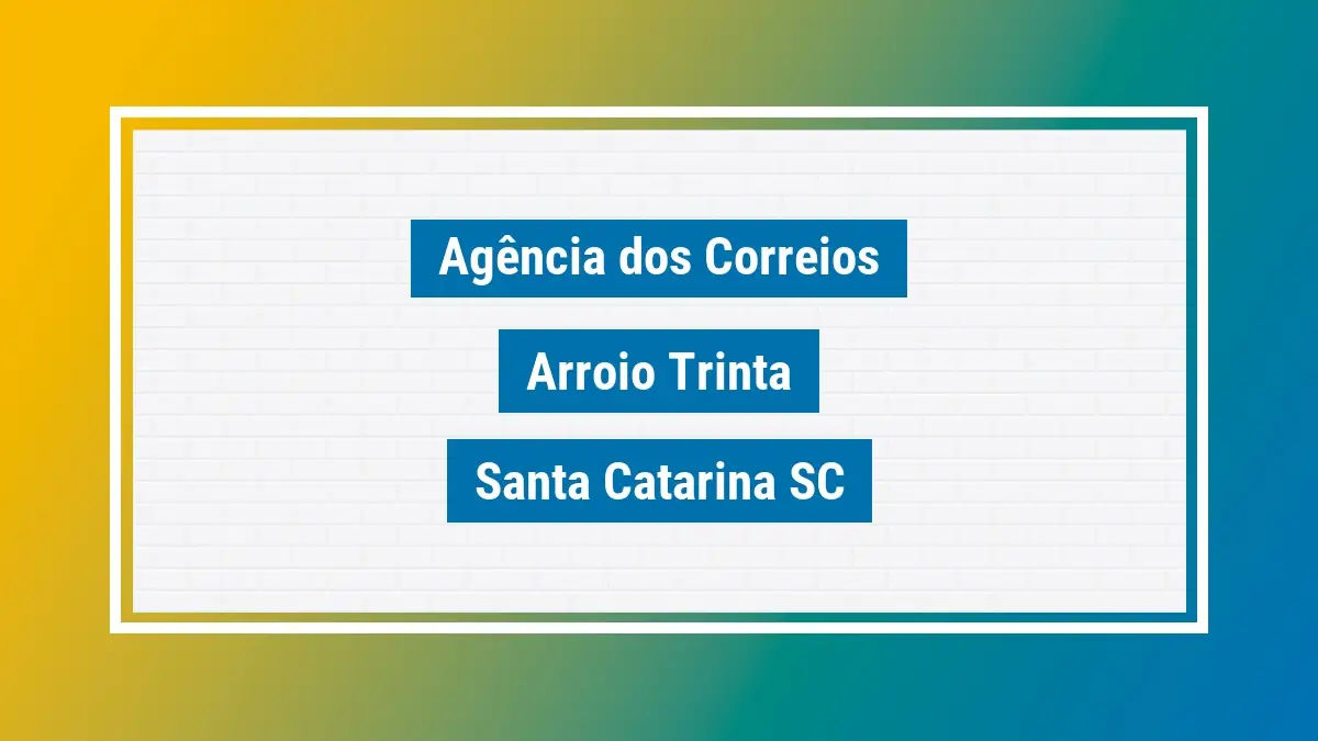 Imagem ilustrativa correios arroio trinta santa catarina sc