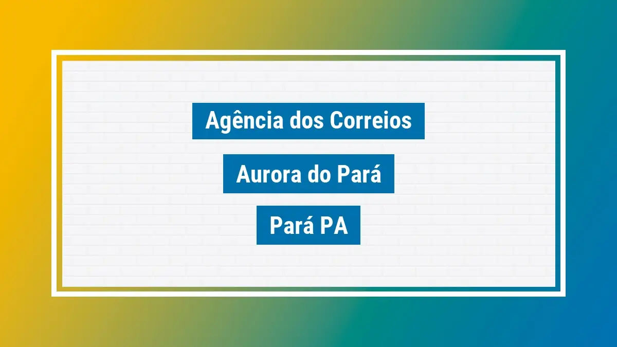 Imagem ilustrativa correios aurora do pará pará pa