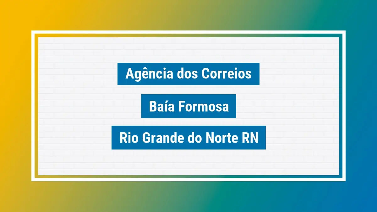 Imagem ilustrativa correios baía formosa rio grande do norte rn