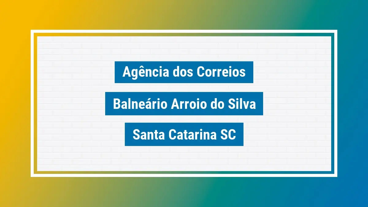 Imagem ilustrativa correios balneário arroio do silva santa catarina sc