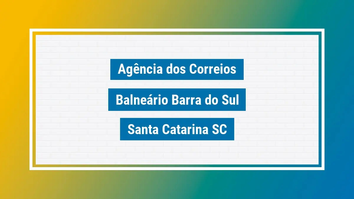 Imagem ilustrativa correios balneário barra do sul santa catarina sc