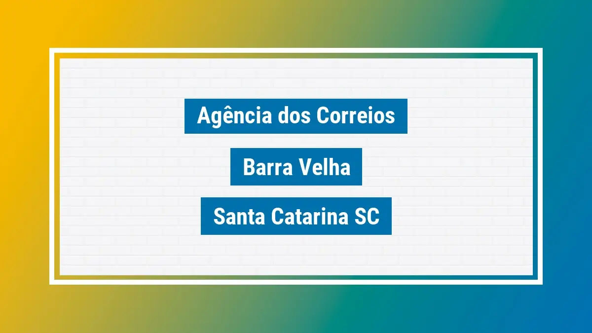 Imagem ilustrativa correios barra velha santa catarina sc