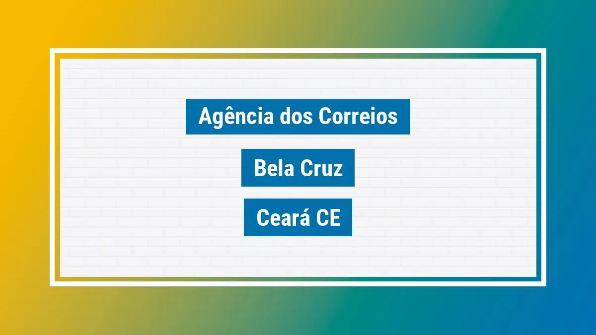 Imagem ilustrativa correios bela cruz ceará ce