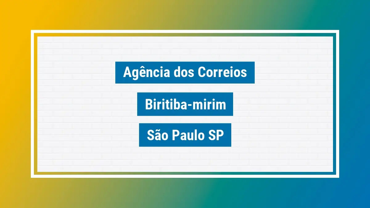 Imagem ilustrativa correios biritiba-mirim são paulo sp