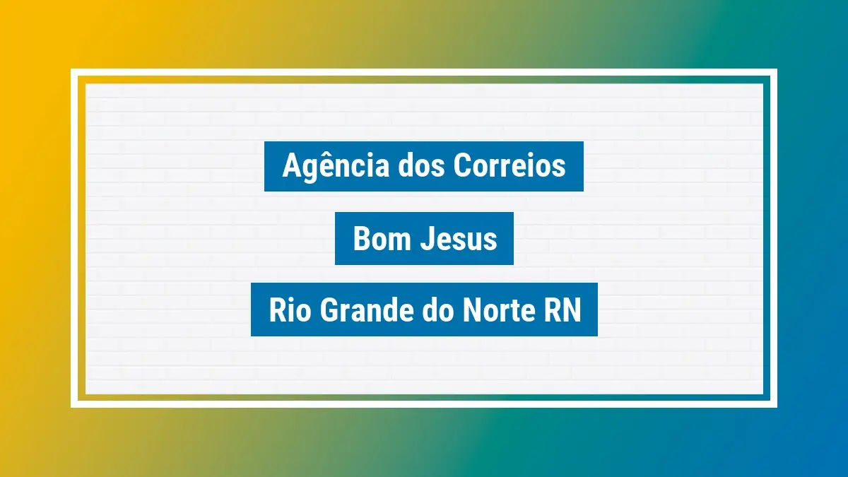 Imagem ilustrativa correios bom jesus rio grande do norte rn