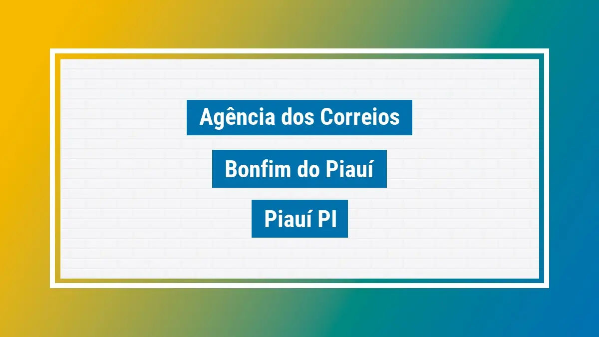 Imagem ilustrativa correios bonfim do piauí piauí pi