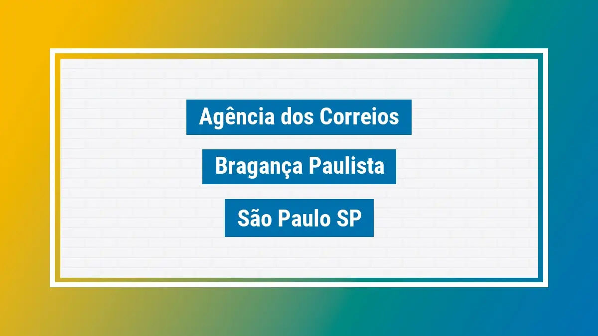 Imagem ilustrativa correios bragança paulista são paulo sp